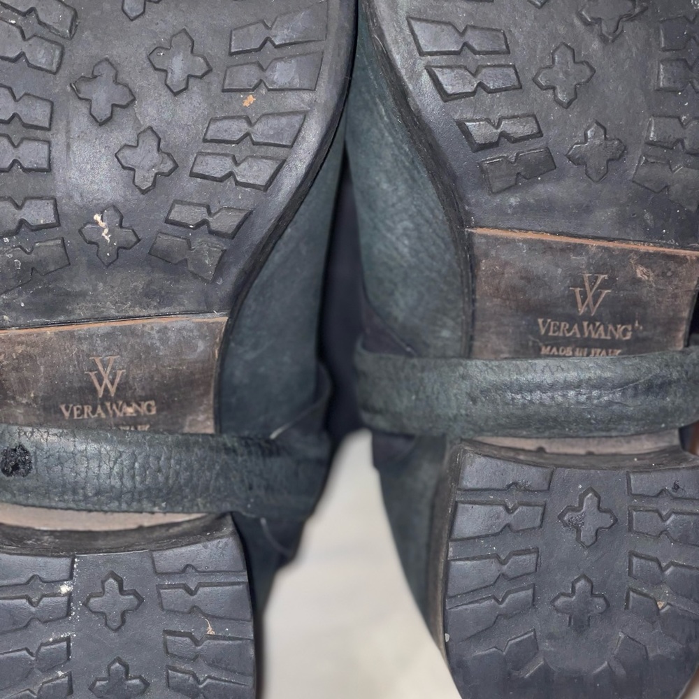 Vera Wang Leather & Suede Boots - Picture 5 of 7